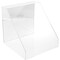 Plymor Clear Acrylic Slanted Front Display Case, 12" x 12" x 12"